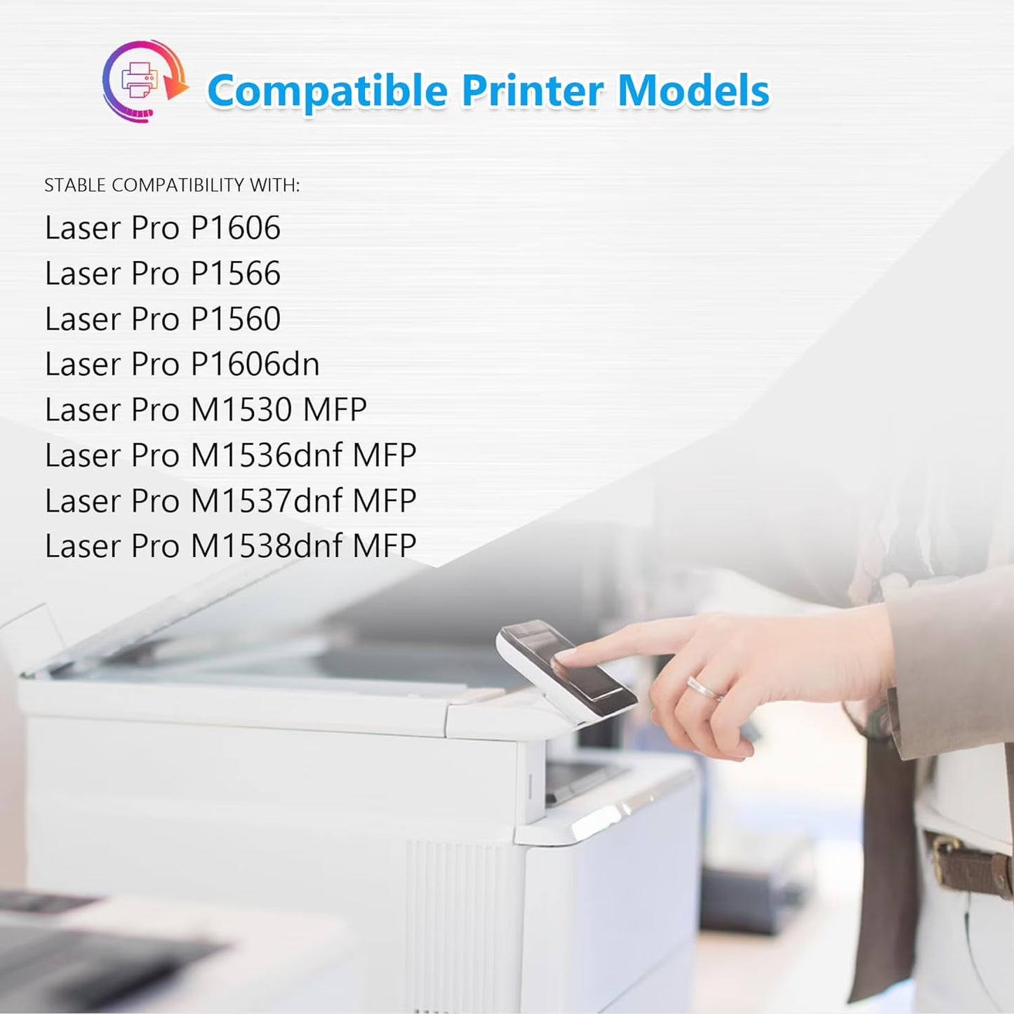 78A Black Toner Cartridges Pack of 2 CE278D Compatible for 78A Toner with Pro P1606dn P1606 P1566 P1560; M1536dnf M1537dnf M1538dnf M1530 MFP Printer (with Chip 2-Pack)