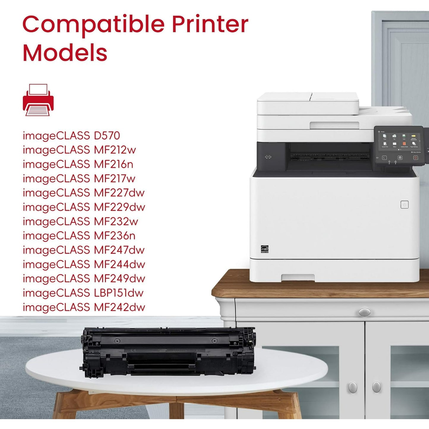 137 Toner Cartridge 137 Black CRG137 Replacement for Canon 137 Toner ImageCLASS mf212w mf216n mf217w mf227dw mf229dw mf232w mf236n mf247dw mf244dw mf249dw Printer Ink 2-Pack, 9435B001