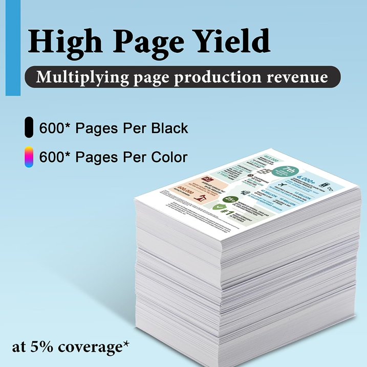 LC103XL Ink Cartridge (2BK/1C/1M/1Y) Compatible for Brother LC103 Ink for DCP-J152W MFC-J245 Printer