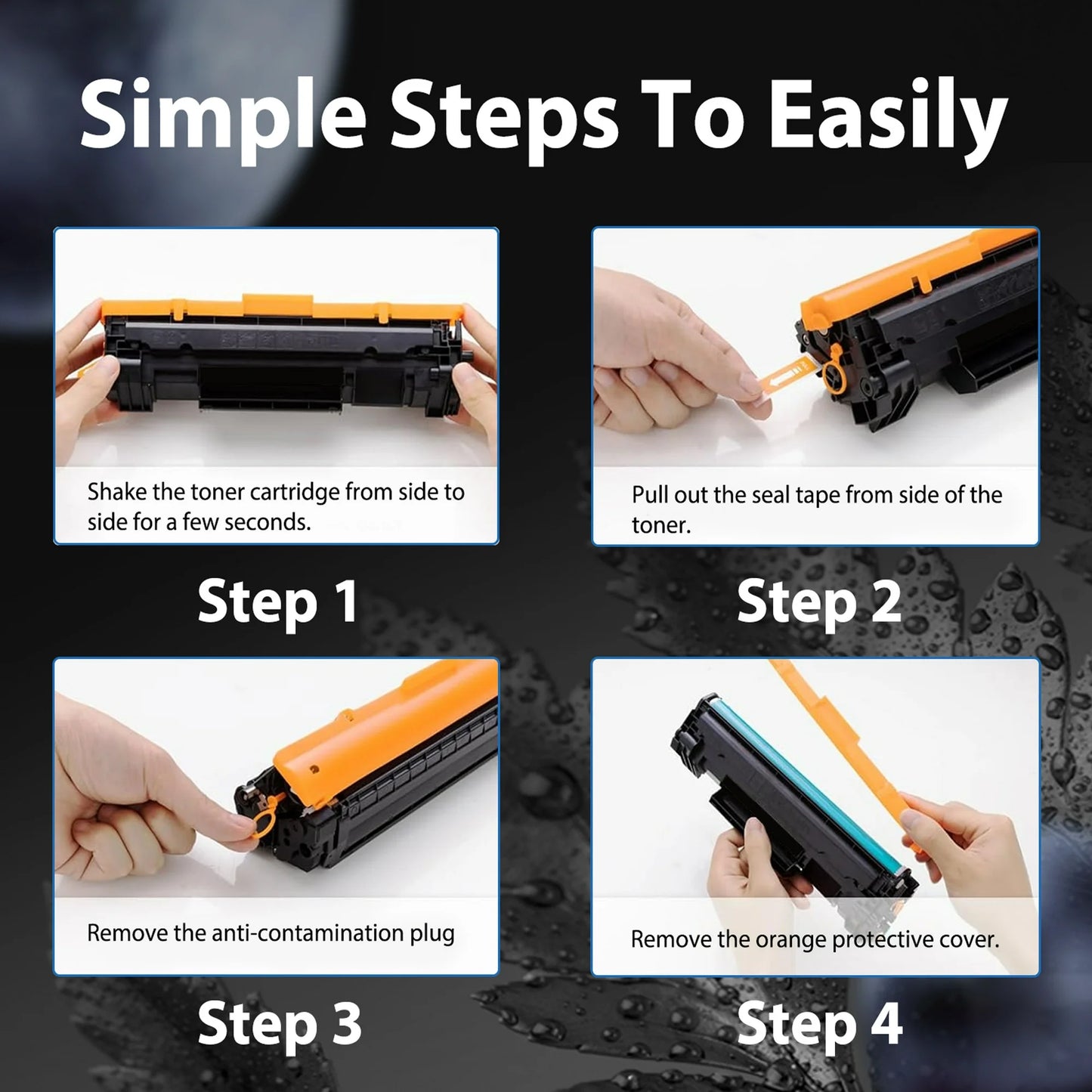 125A Cyan Toner Cartridge Compatible for HP 125A CB541A Toner Cartridge for CP1215 CM1312 MFP Printer