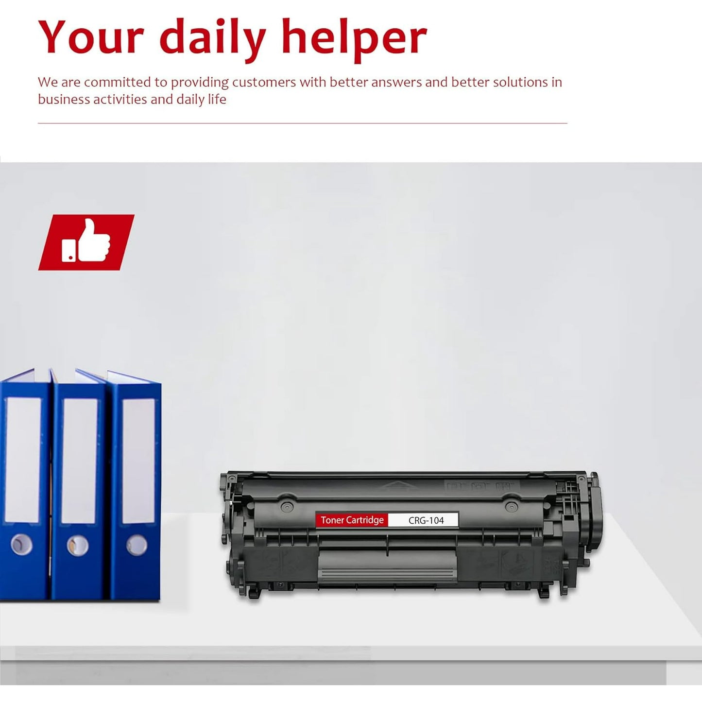 104 Black Toner Cartridge (2-Pack) CRG-104 Toner Replacement for Canon 104 Toner for imageCLASS D420 D480 MF4150d MF4270dn MF4370dn FAXPHONE L120 L90 Printer, 0263B001