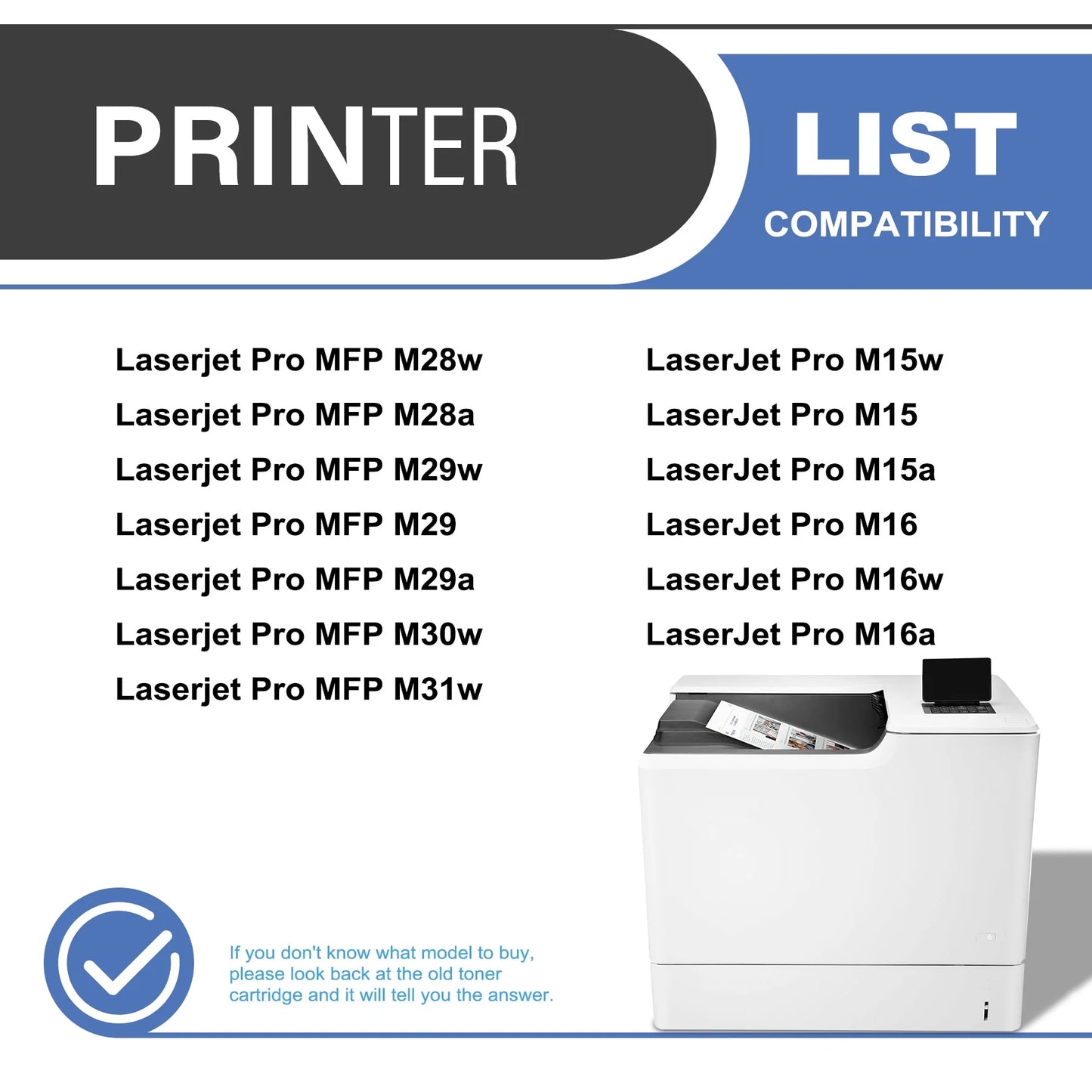 48A CF248A Compatible for HP 48A CF248A Toner Cartridge for LaserJet Pro MFP M15 M29 Printer(2 Pack)