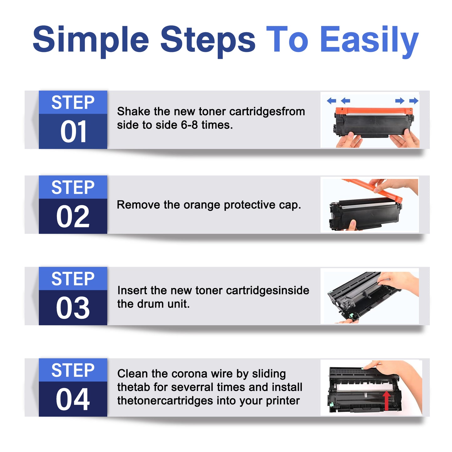 TN660 Toner Cartridge ZXTZX Compatibles for Brother TN-660 Compatibles for HL-L2315DW MFC-L2720DW Series Printers 2 Pack Black