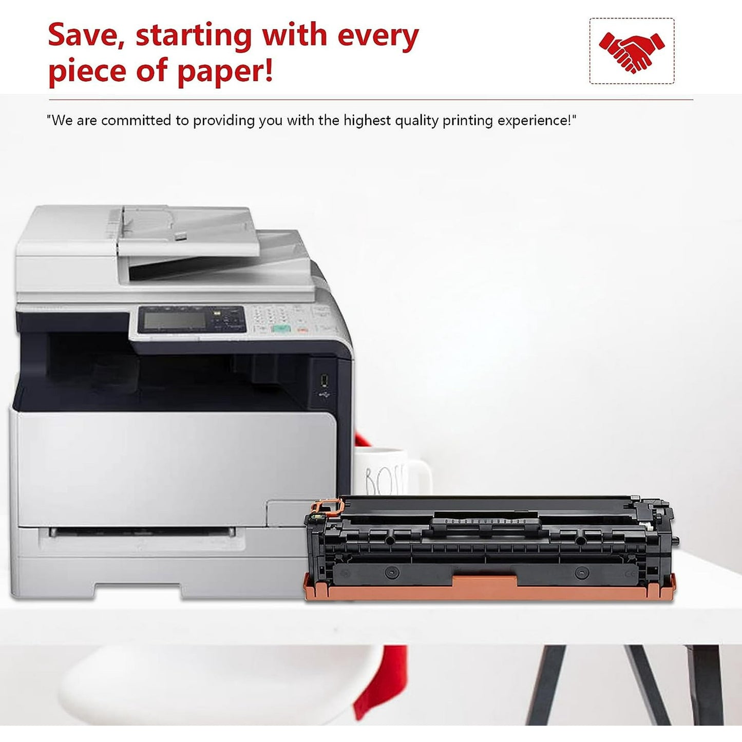 131 High Yield Toner Cartridges (4-Pack, 1Black 1Cyan 1Magenta 1Yellow) - CRG 131 Toner Replacement for Canon 131 Toner Cartridge Color imageCLASS LBP654Cdw MF735Cdw MF731Cdw Printer