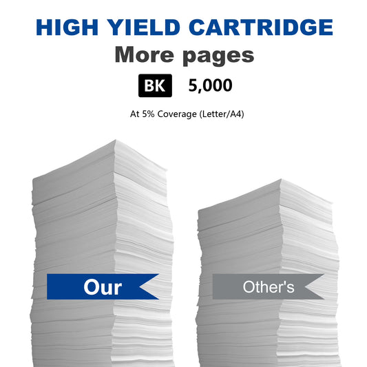 TN433 High Yield Toner Cartridge 1 Pack Black Compatible for Brother TN-433 MFC-L8610CDW Printer