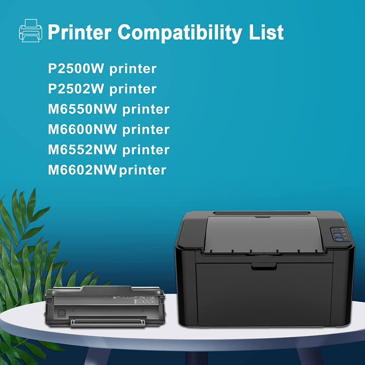 PB-211 Toner Cartridge: 1 Pack Black Compatible for Pantum Replacement for P2500W P2502W M6550NW Printers
