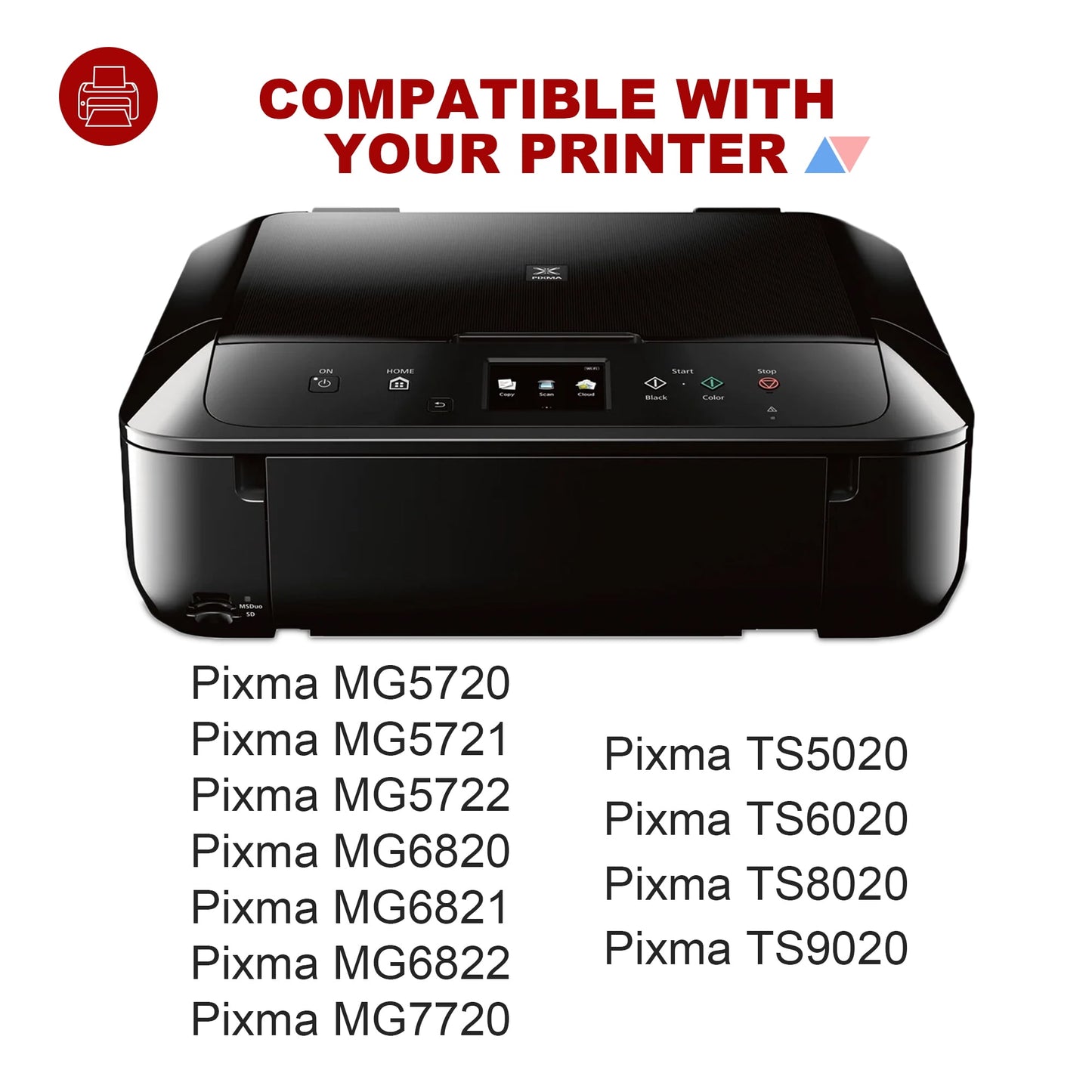 PGI-270XL CLI-271XL Ink Cartridges 5 Value Pack Compatible with Canon 270 271 Ink Cartridges for Canon Pixma MG5720, MG5721, MG5722, MG6820, TS5020, TS6020,Inkjet Printer (Black,Cyan,Magenta,Yellow)