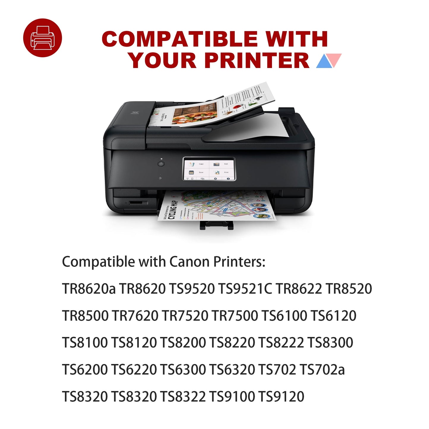 PGI-280XXL/CLI-281XXL Ink Cartridge 5 Value Pack Compatible with Canon 280 280xxl 281 281XXL Ink Cartridge work for Canon TR8620a TR8620 TS9520 TS9521C TR8520 TS8220 Printers