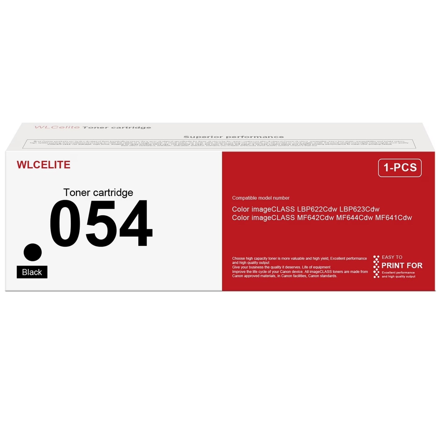 054 ‎CRG 054 Toner Cartridge Replacement for Canon 054 Toner Cartridge for LBP622Cdw LBP623Cdw Printer（Black）