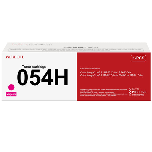 054H CRG 054H Toner Replacement for Canon 054H Toner Cartridge for LBP623Cdw MF644cdw MF641Cdw Printer (Magenta)