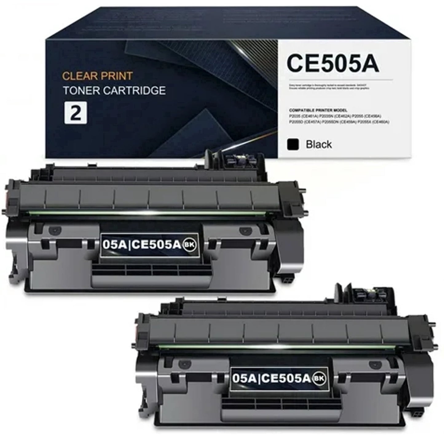 05A CE505A High Yield Toner 2 Black Compatible for P2035 P2035n P2055 P2055d P2055dn P2055x Printer