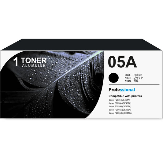 05A CE505A Toner Cartridge Balck 1-Pack Compatible for HP 05A CE505A Toner Cartridges for Laser P2035, P2055 Series Printer
