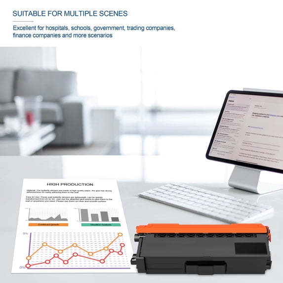 TN433 Toner Cartridge 5 Pack High Yield Compatible for Brother TN433BK TN 433 TN431BK TN431 TN 431 for HL-L9310CDWT MFC-L9570CDW DCP-L8410CDW Printer