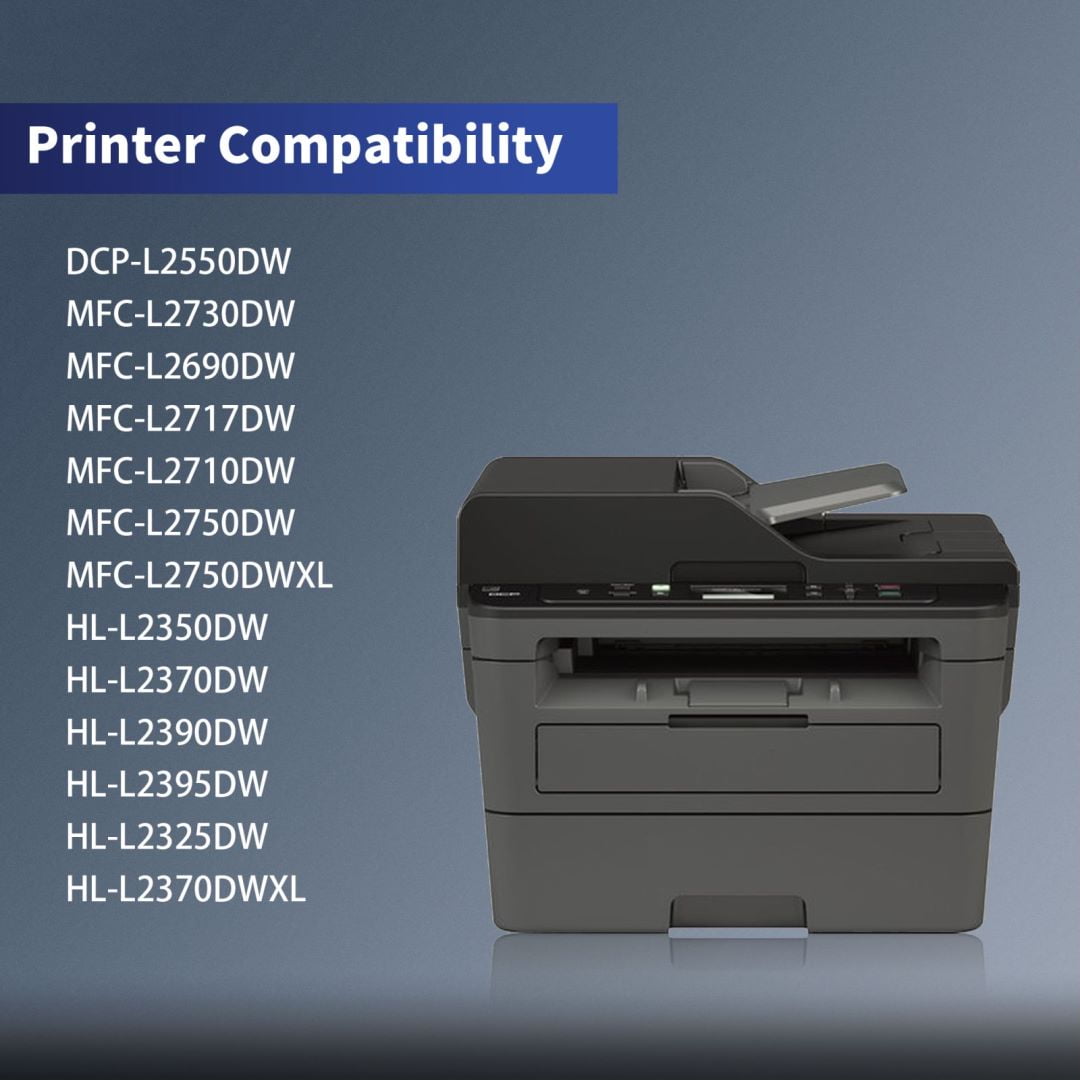 TN760 Toner Cartridge Black 3-Pack Replacement for Brother TN760 TN 760 TN 730 Toner Cartridges for Brother MFC-L2710DW HL-L2395DW Printer