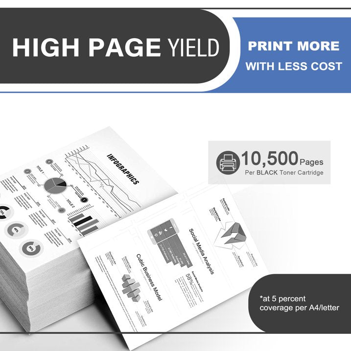 58X CF258X Toner Cartridge Black 2-Pack Compatible for HP 58X CF258X Toner Cartridges for Laser Enterprise M406, MFP M430 Series, Laser Pro M404,MFP M428 Series Printer