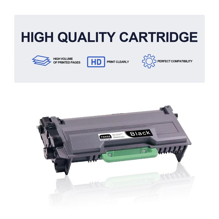 TN850 Toner Cartridge Black 2 Pack Replacement for Brother TN850 for Brother HL-L6200DW Printer