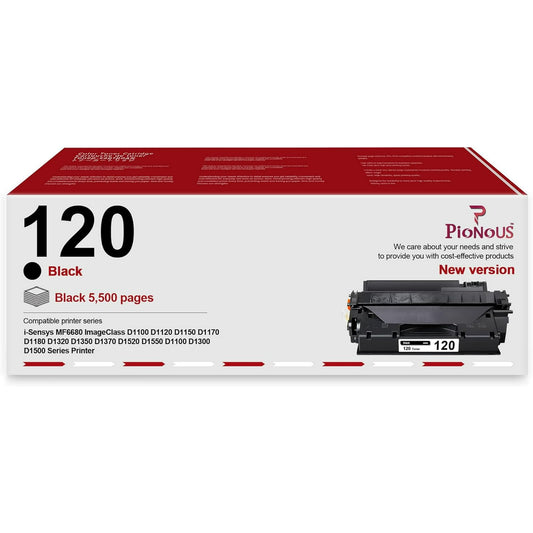 120 Toner Cartridge : 1 Pack 120 Toner Black Replacement for Canon 120 ImageClass D1100 D1120 D1150 D1170 D1180 D1350 Series i-Sensys MF6680 Printer