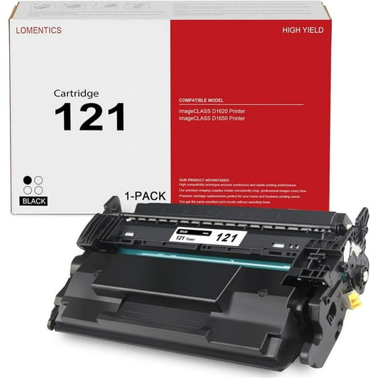 121 Toner Cartridge 1 Black 121 Toner Replacement for Canon 121 ImageCLASS D1620 D1650 Printer