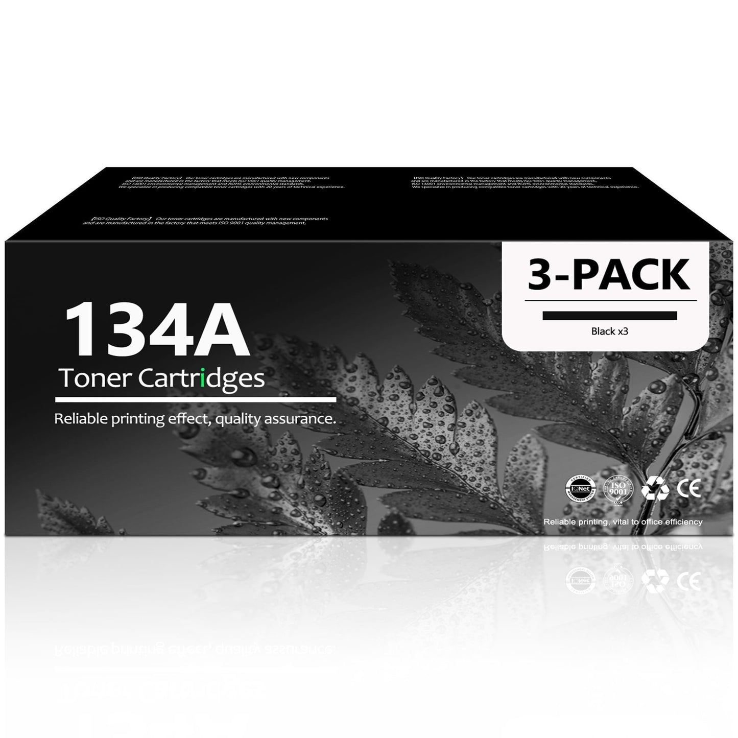 134A Black Toner Cartridge Compatible for 134A W1340A Toner Cartridges for LaserJet M234sdw M234dw Printer(3 Pack)