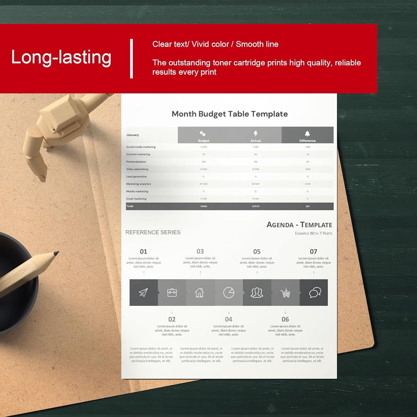 119 II Black Toner Cartridge (1-Pack) CRG119 II Toner Replacement for Canon 119 II Toner imageCLASS LBP6650dn MF5960dn MF5950dw MF6180dw Printer