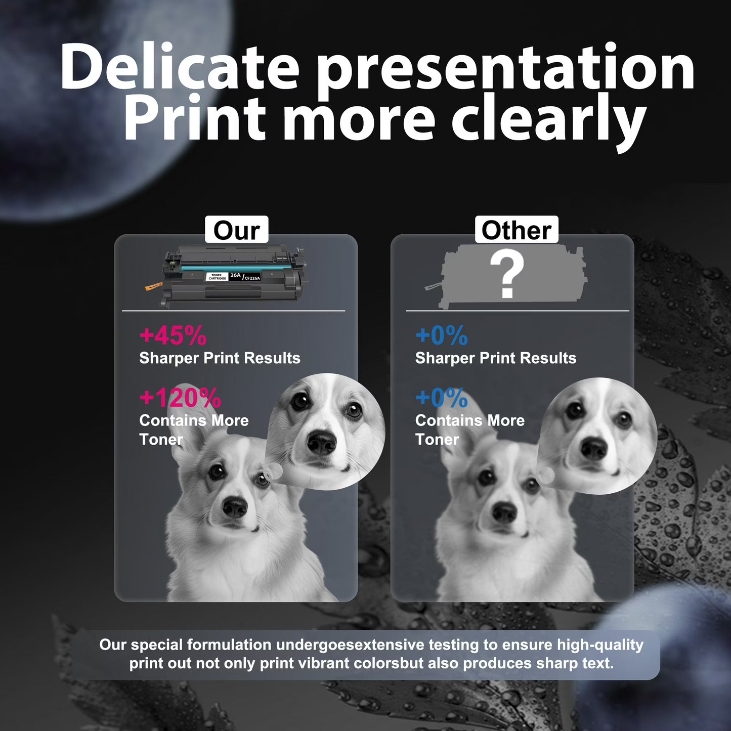 26A Toner Compatible for 26A Black Toner Cartridges for Laserjet Pro M402dn M402n Printer(3 Pack)