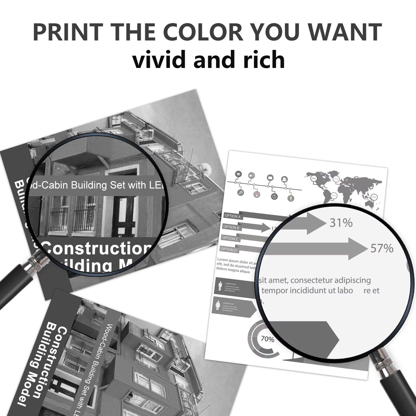 48A Toner Compatible for 48A CF248A Toner Cartridge Black for LaserJet Pro M15w M30w Printer