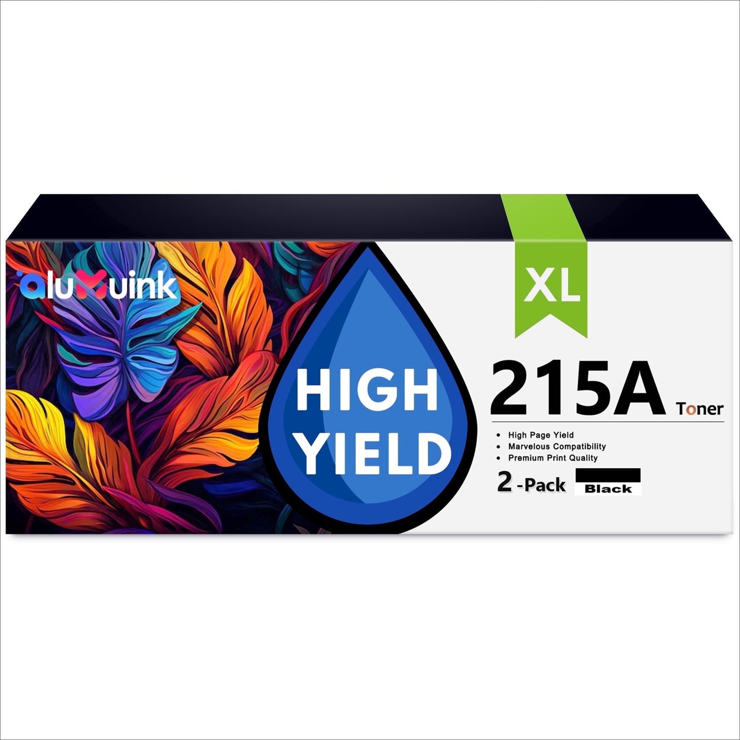 215A Toner Cartridge 2 Pack Compatible for 215A W2310A Black Toner Cartridges for Color Laser Pro M155, Color Laser Pro MFP M182, M183 Series Printers