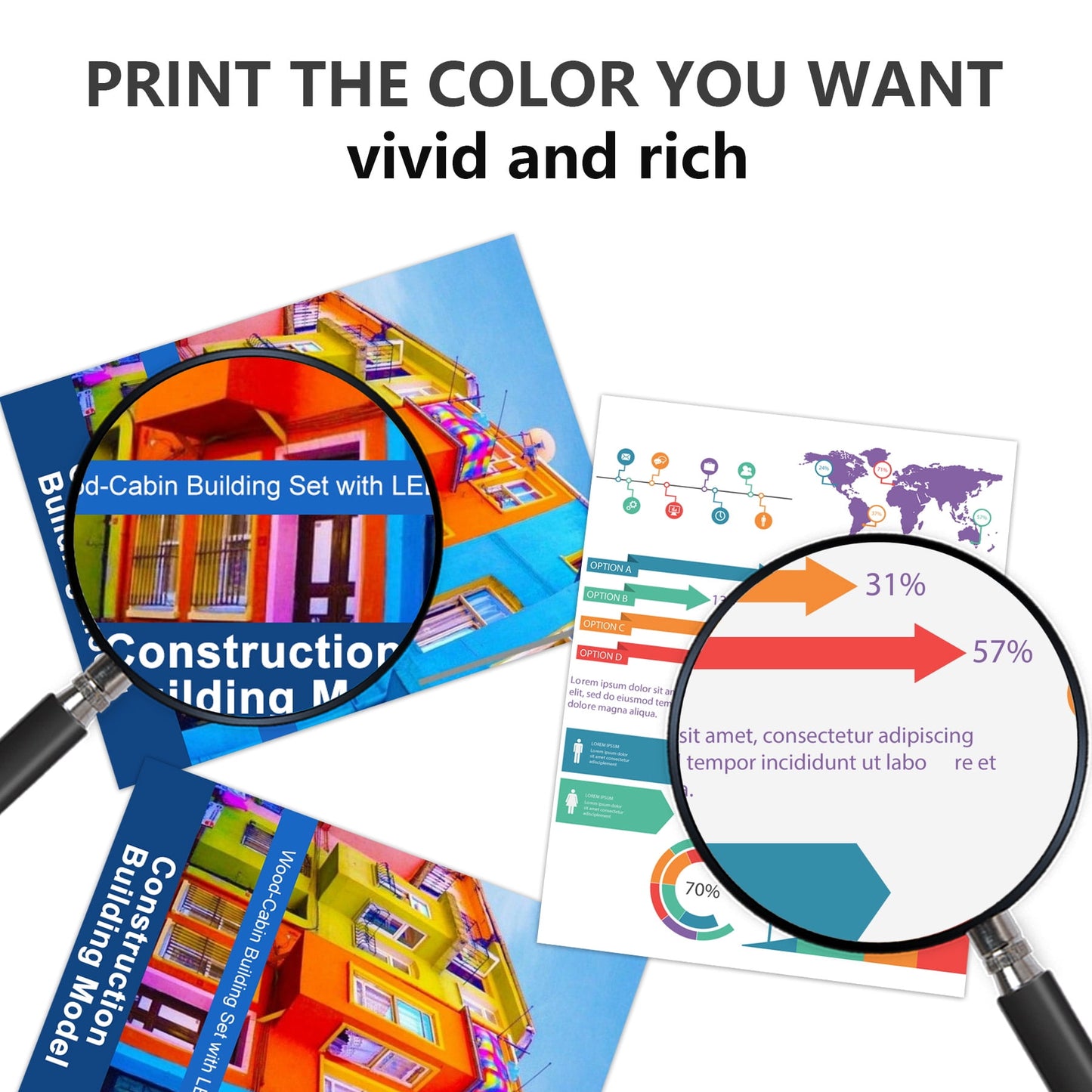 TN227 Toner Cartridge Black Cyan Magenta Yellow 4 Pack Compatible for Brother TN227 Toner for MFC-L3710CDW MFC-L3750CDW HL-L3210CW HL-L3230CDN Printer