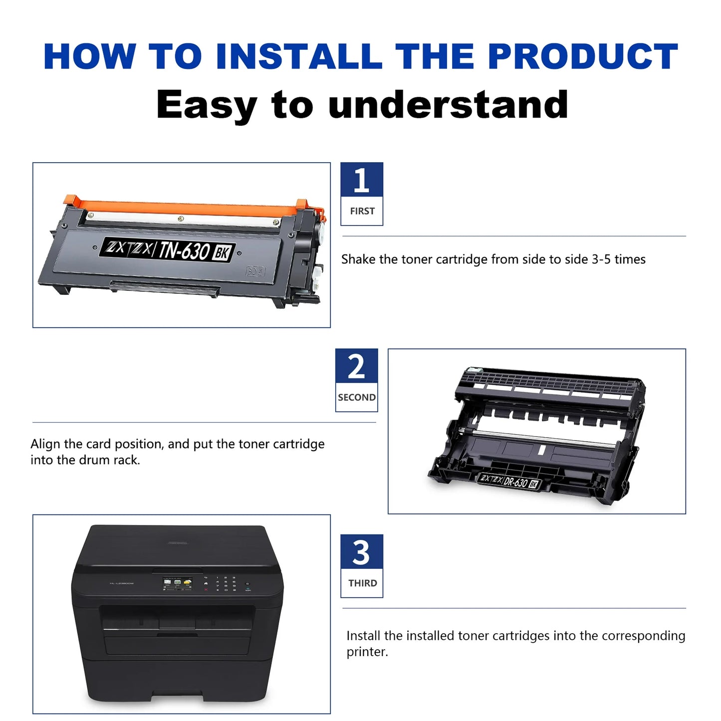 DR630 Drum Unit for Brother DR630 Drum DCP-7060D HL-2130 MFC-L2720DW Printer