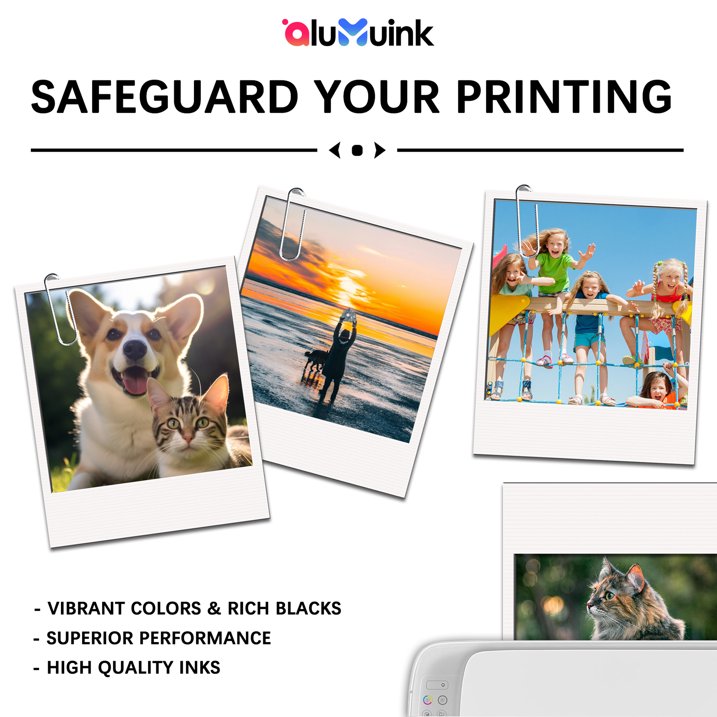 68 Ink Cartridge Compatible for HP 68 Ink Cartridges for Envy 6552e 6555e 6155e 6152e 6558e 6552e 6555e Printers 2-Pack