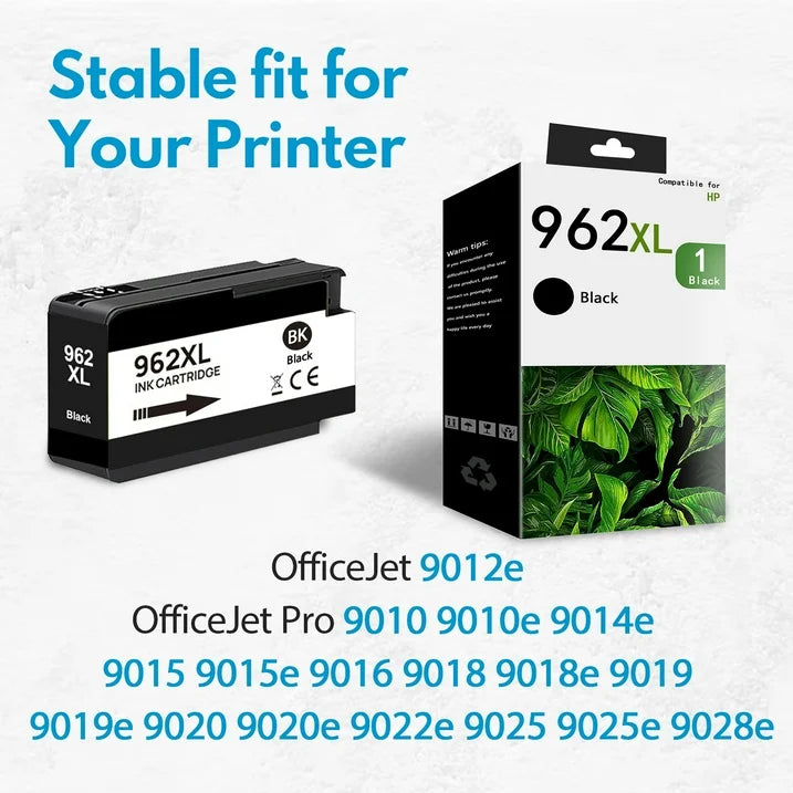 962xl 962 Ink Cartridge Compatible for HP 962 XL Ink Cartridge For 9020 9025e 9029 Printer 1-Pack