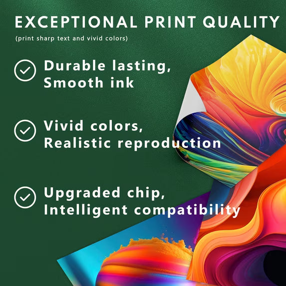 920 Ink Compatible for 920XL Ink Cartridge for OfficeJet 6500 Printer (Black Cyan Magenta Yellow）