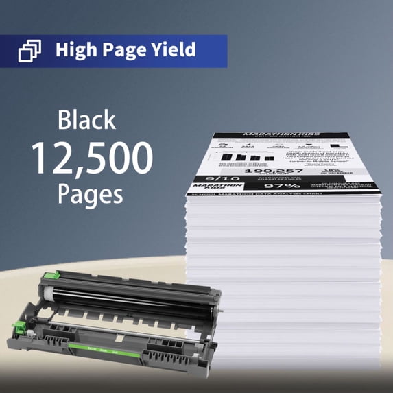 DR730 DR-730 Drum Unit 1 Pack Black High Yield Compatible for Brother DR 730 for MFC-L2750DW MFC-L2710DW DCP-L2550DW HL-L2350DW HL-L2395DW Printer