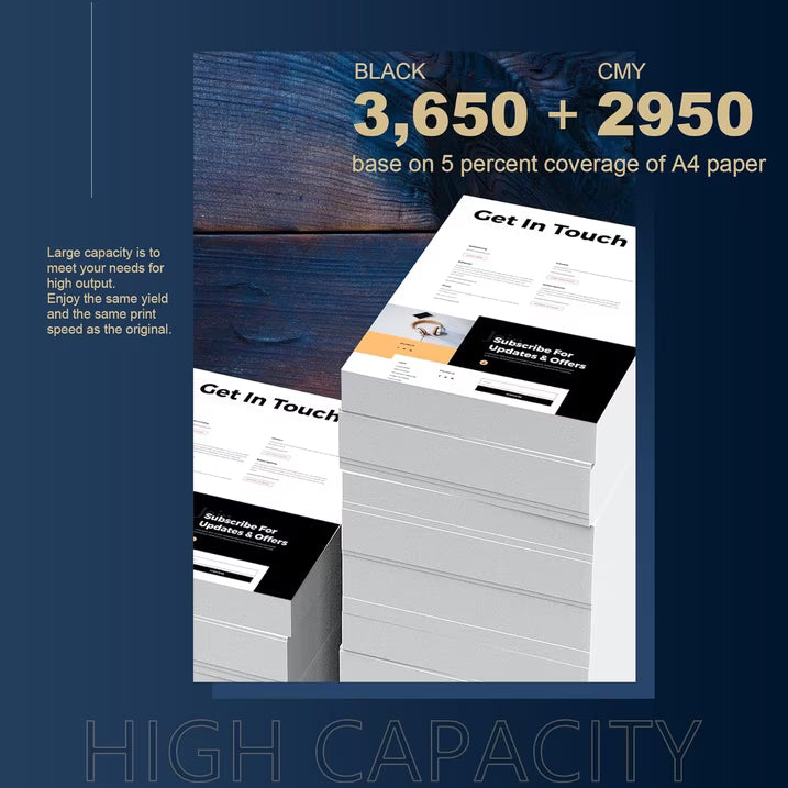 206X Toner Cartridges 4 Pack High Yield (with Chip) Toner Cartridge: Compatible for 206X 206A W2110X with Color Pro MFP M283fdw M283cdw M255dw M282nw Printer 206X Set Toner