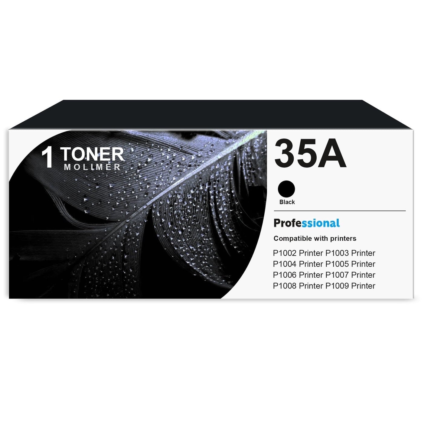35A CB435A Toner Cartridge 1 Pack Compatible for 35A Toner P1002 P1003 P1004 P1005 P1006 Printer