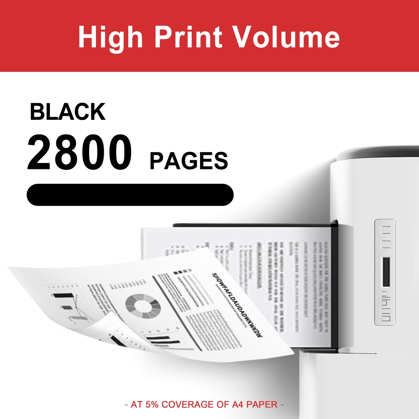 137 Black Toner Cartridge 1 Pack Compatible for Canon 137 CRG 137 Toner imageCLASS MF212w MF216n MF227dw MF229dw MF236n MF249dw MF220 Printer Toners