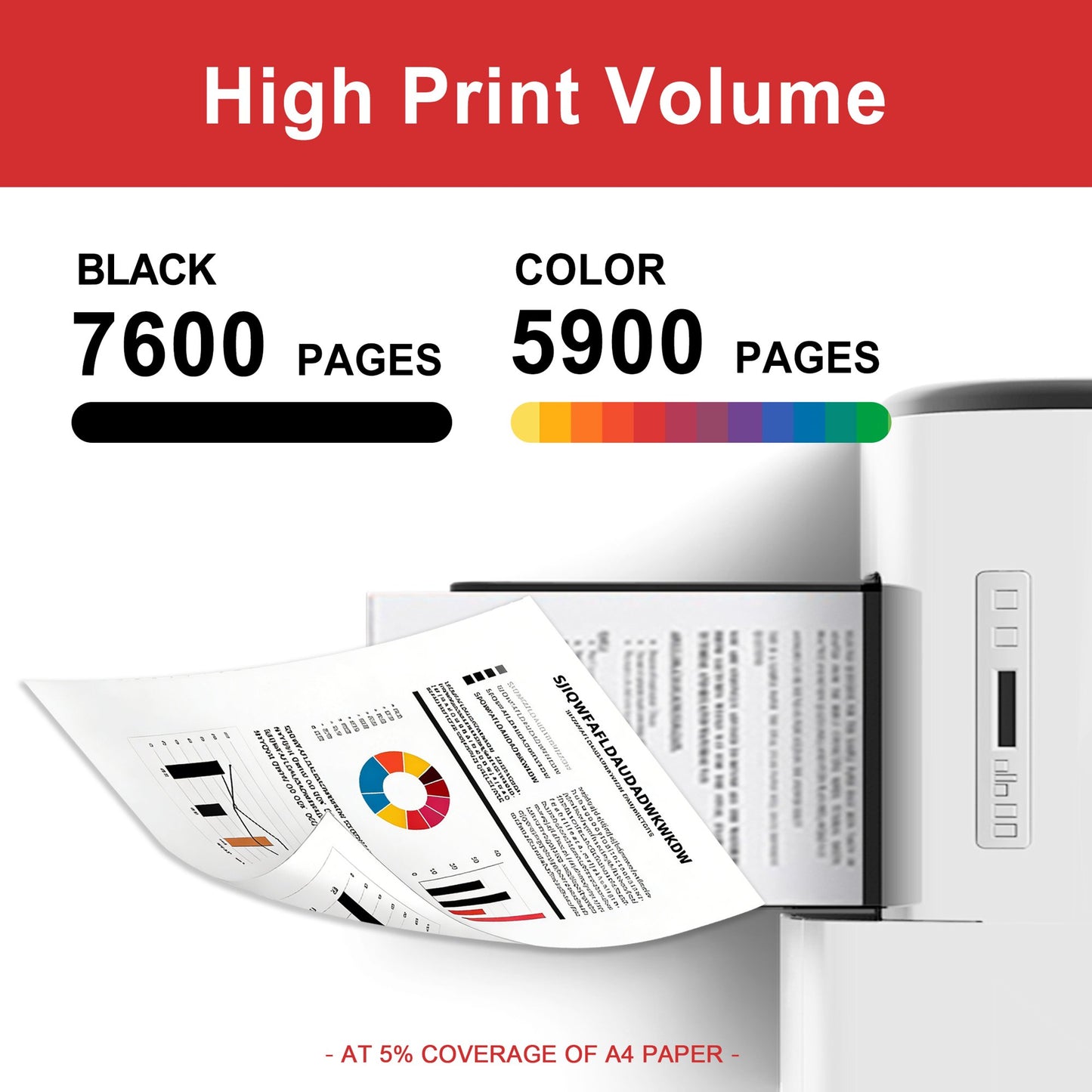 4 Pack CRG-055H 055H Toner Cartridge Compatible for Canon CRG 055H Toner Color ImageCLASS MF743Cdw MF741Cdw i-SENSYS LBP663Cdw LBP664Cx Printers (Black / Cyan / Magenta / Yellow)
