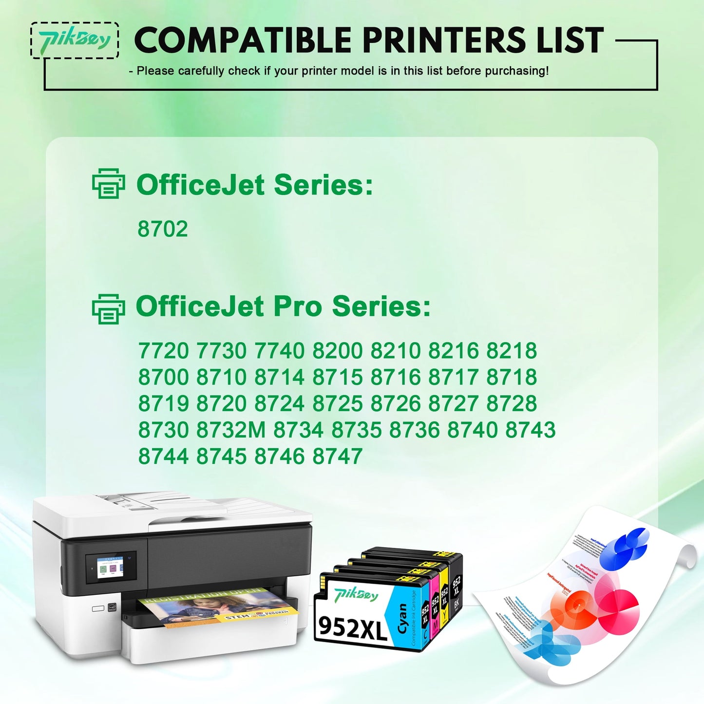 952 xl Ink Cartridges Combo Pack (4 Pack) - Compatible for HP 952xl Ink 952 Ink Cartridges for OfficeJet Pro 7740 8710 8740 8730 8210 Printer