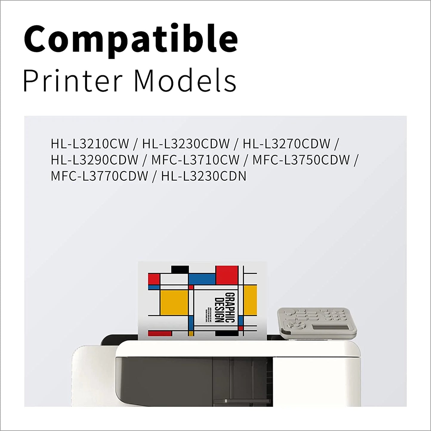 TN223 Toner Cartridge 5PK Compatible for Brother TN223 Toner for HL-L3290CDW MFC-L3770CDW Printer