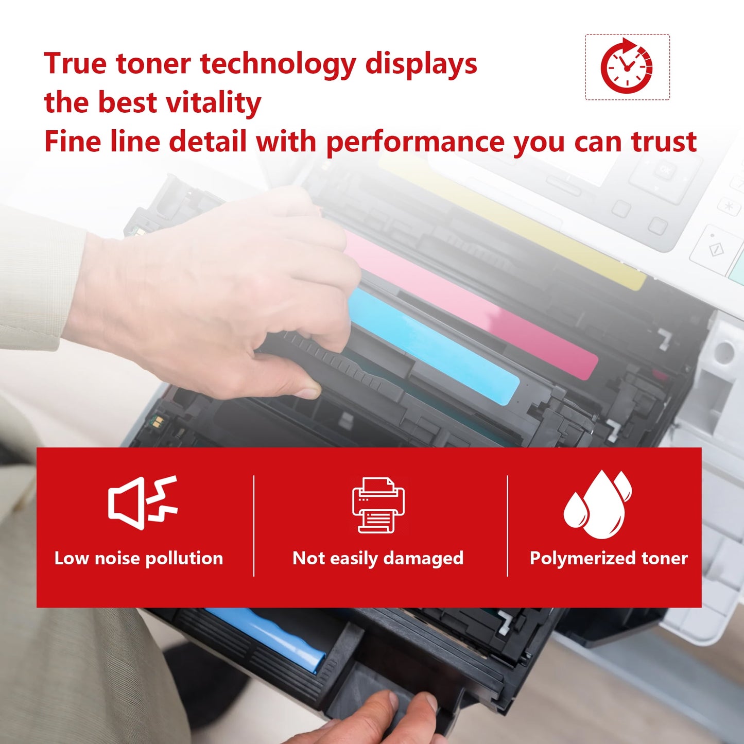 125 Toner Cartridge : CRG-125 Toner Replacement for Canon ImageCLASS LBP6030w LBP6000 MF3010 Printer, 1 Black