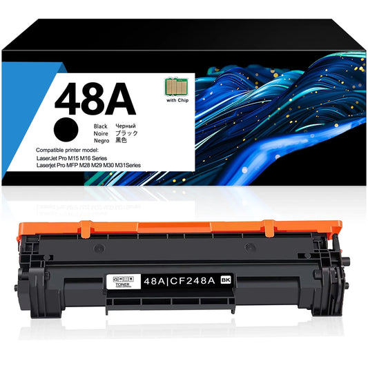 48A Toner Compatible for HP 48A CF248A Toner Cartridge for Laserjet M15a M30w M16a Printer (Black)