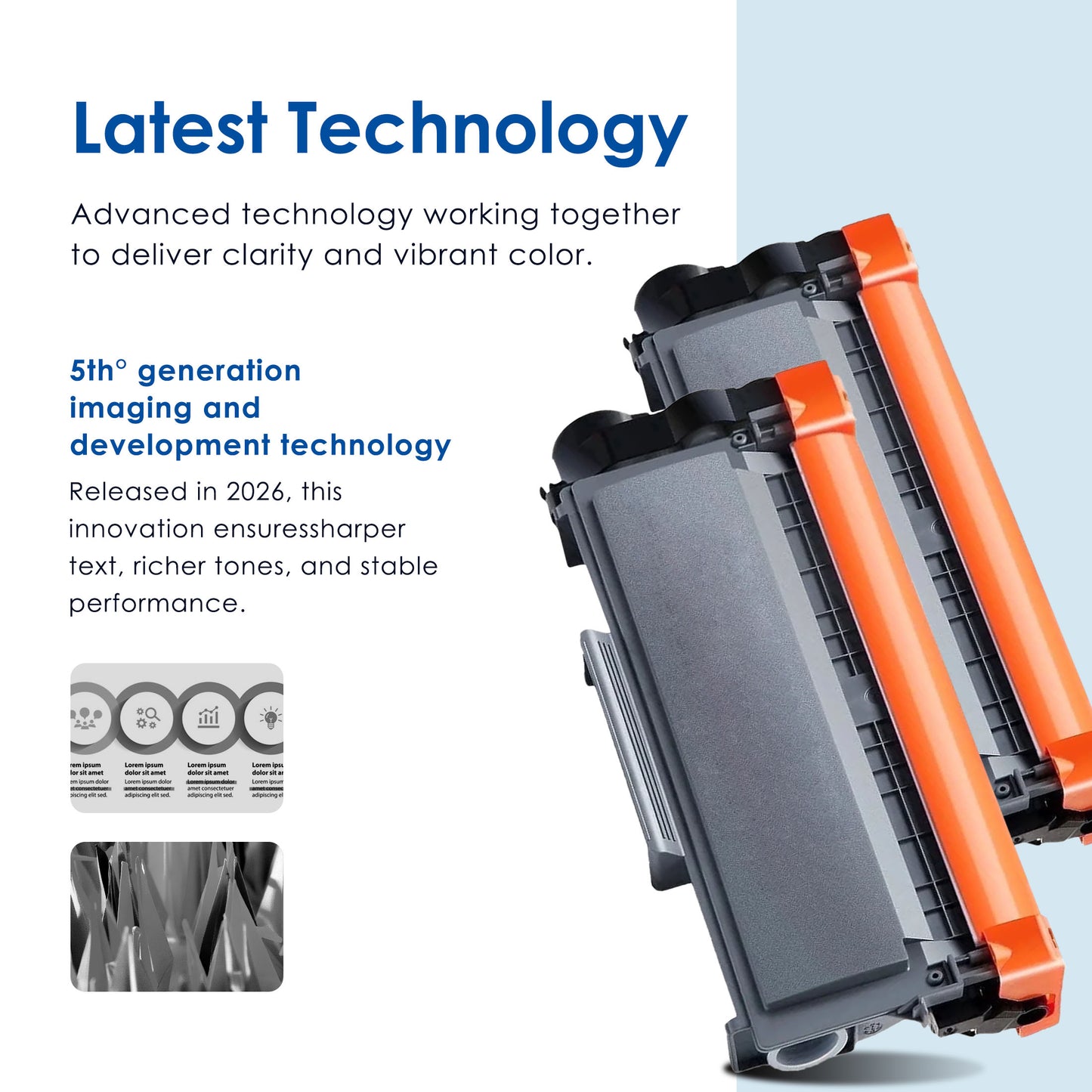 TN630 TN 630 Toner Cartridge Compatible for Brother TN630 High Yield Black Works with HL-L2320D L2340DW DCP-L2540DW MFC-L2720DW L2740DW ( 2 Black )