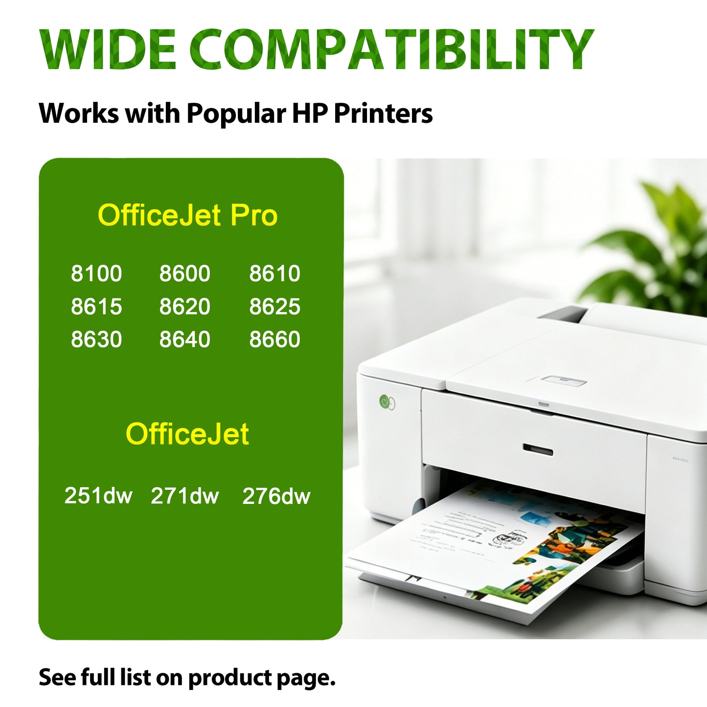 950XL 951XL Ink Cartridges Combo Pack Compatible for 950 951 Ink Cartridges Works with OfficeJet Pro 9022 9022e 9025 9025e Printers (4-Pack)