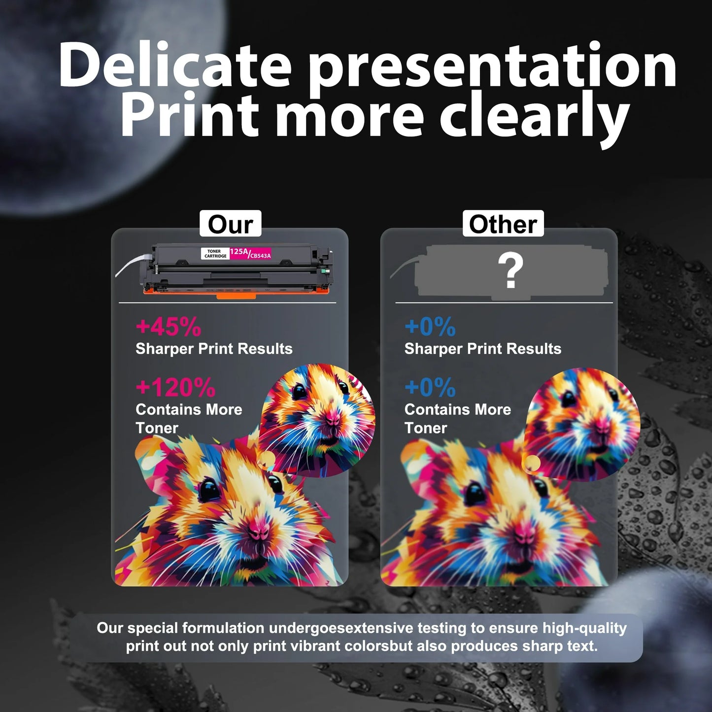 125A Magenta Toner Cartridge Compatible for HP 125A CB543A Toner Cartridge for CP1215 CM1312 MFP