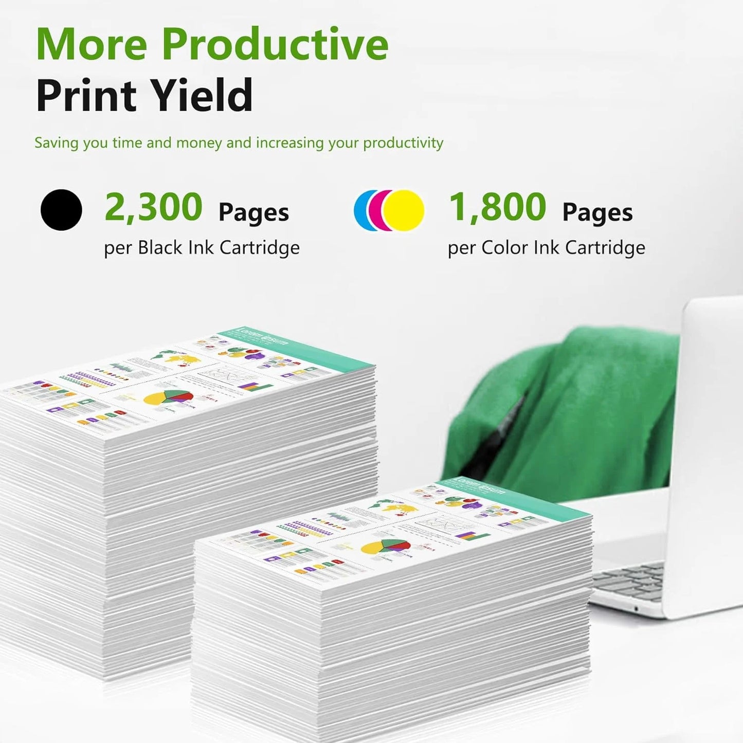 952XL 952 XL Ink Cartridge Compatible for HP 952 Combo Ink Cartridges for Office Jet Pro 7740 8720 8710 Printer