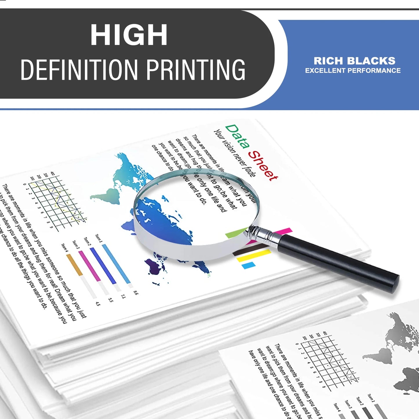 414A Toner Cartridge 4-Pack Compatible for HP 414A W2020A Toner Cartridges for Color Laser Enterprise M455dn, MFP M480f; Color Laser Pro M454, MFP M479 Series Printer (Black, Cyan, Magenta, Yellow)