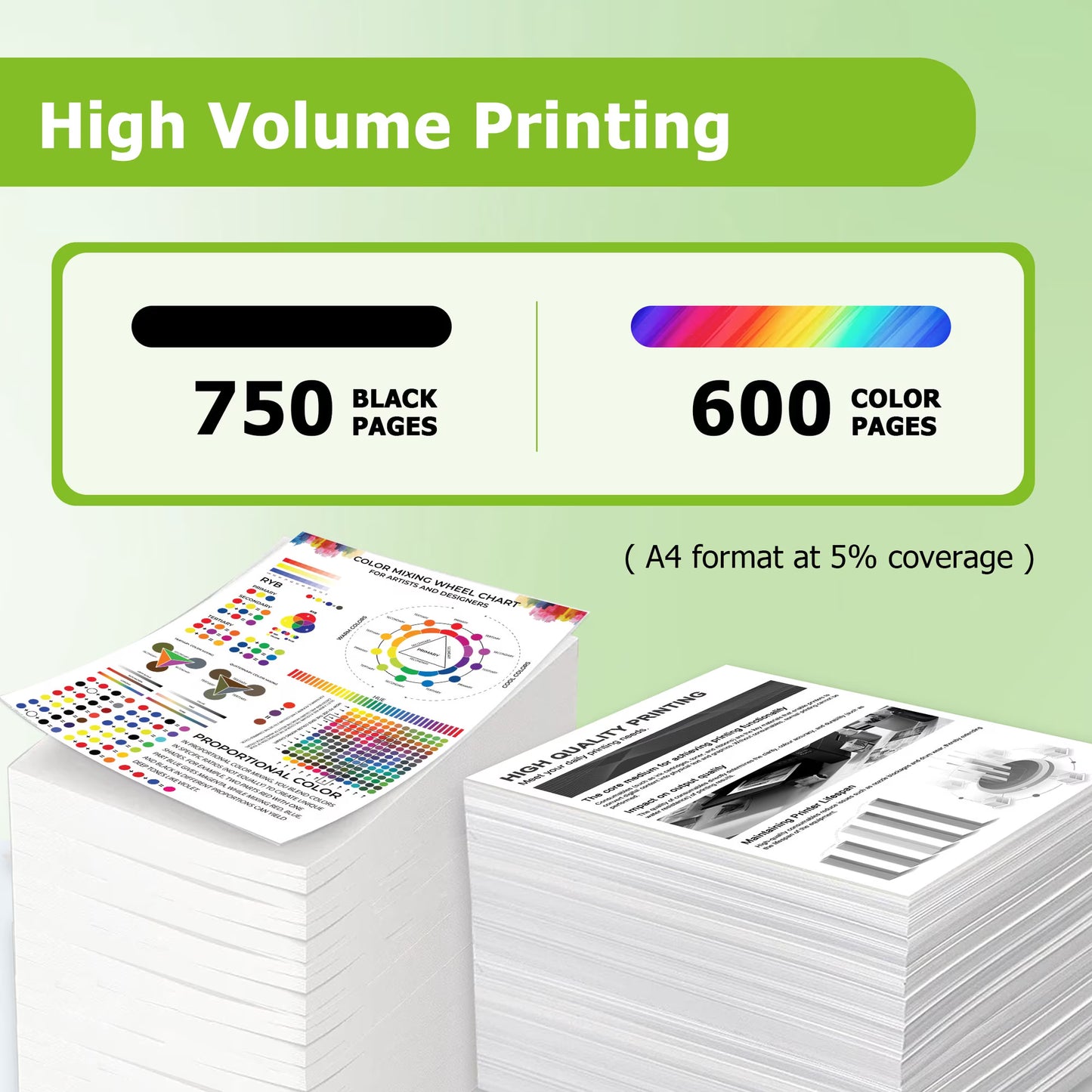 67XL Ink Cartridges Combo Pack Compatible for HP67 67 XL Ink Cartridge Work with DeskJet 2710 2720 4100 4120 Envy 6020 6022 6420 Printers (1 Black /1 Tri-Color)