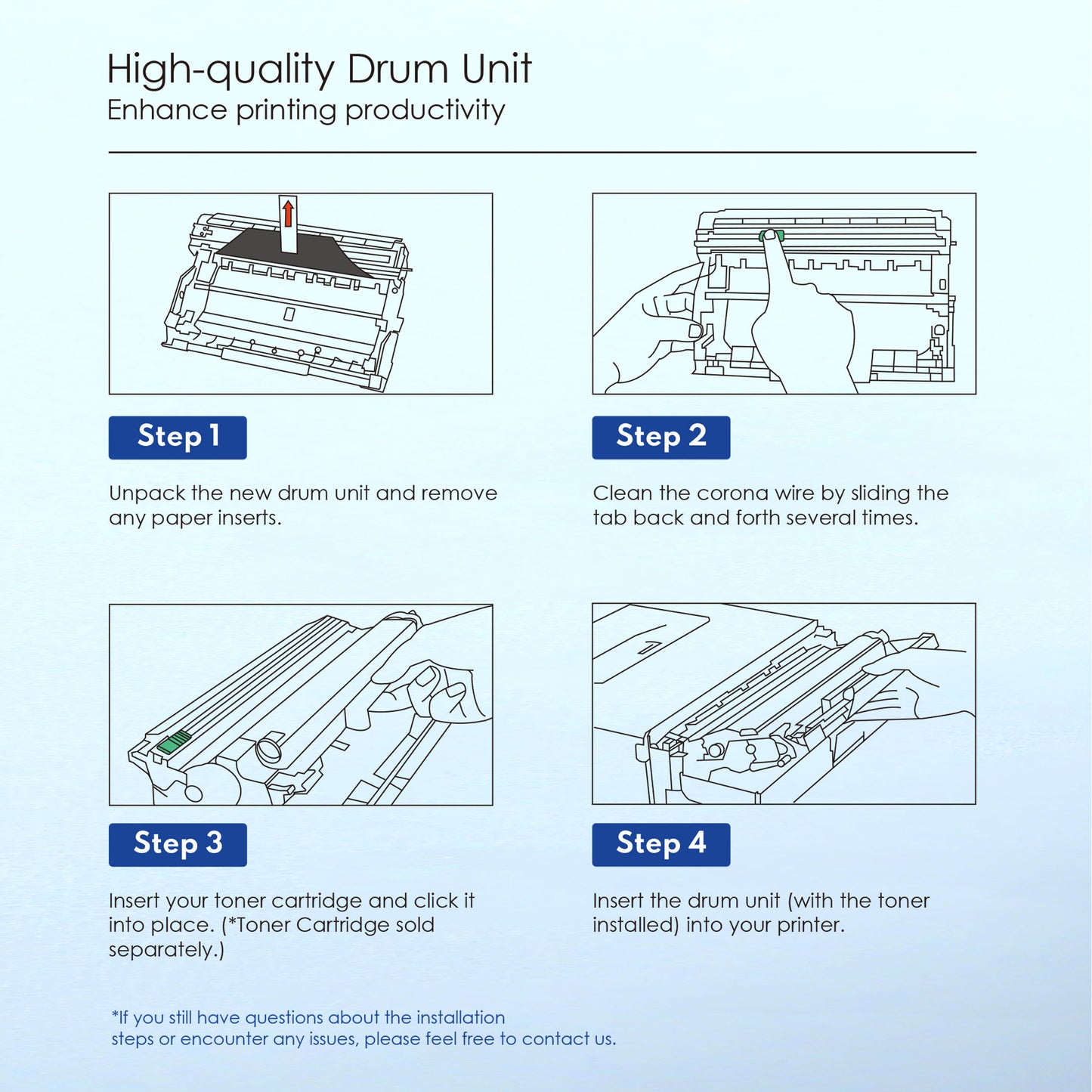 DR 630 DR-630 Drum Unit Compatible for Brother DR 630 High Yield Black Works with DCP-L2540DW MFC-L2700DW L2705DW HL-L2315DW L2320D [ 2 Black ]