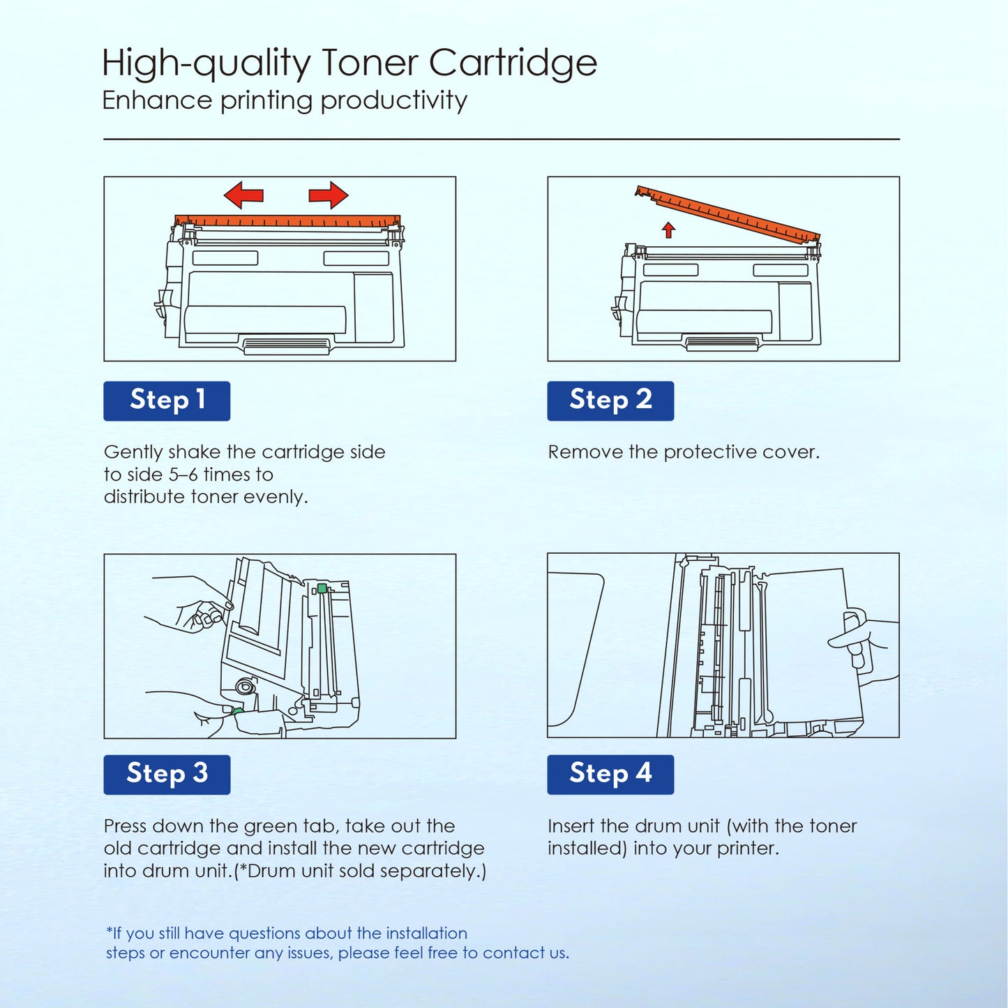TN850 TN 850 Toner Cartridge Compatible for Brother TN850 High Yield Black Works with DCP-L5500DN HL-L6200DW MFC-L5800DW [ 1-Pack, 8000 Pages Per Cartridge ]