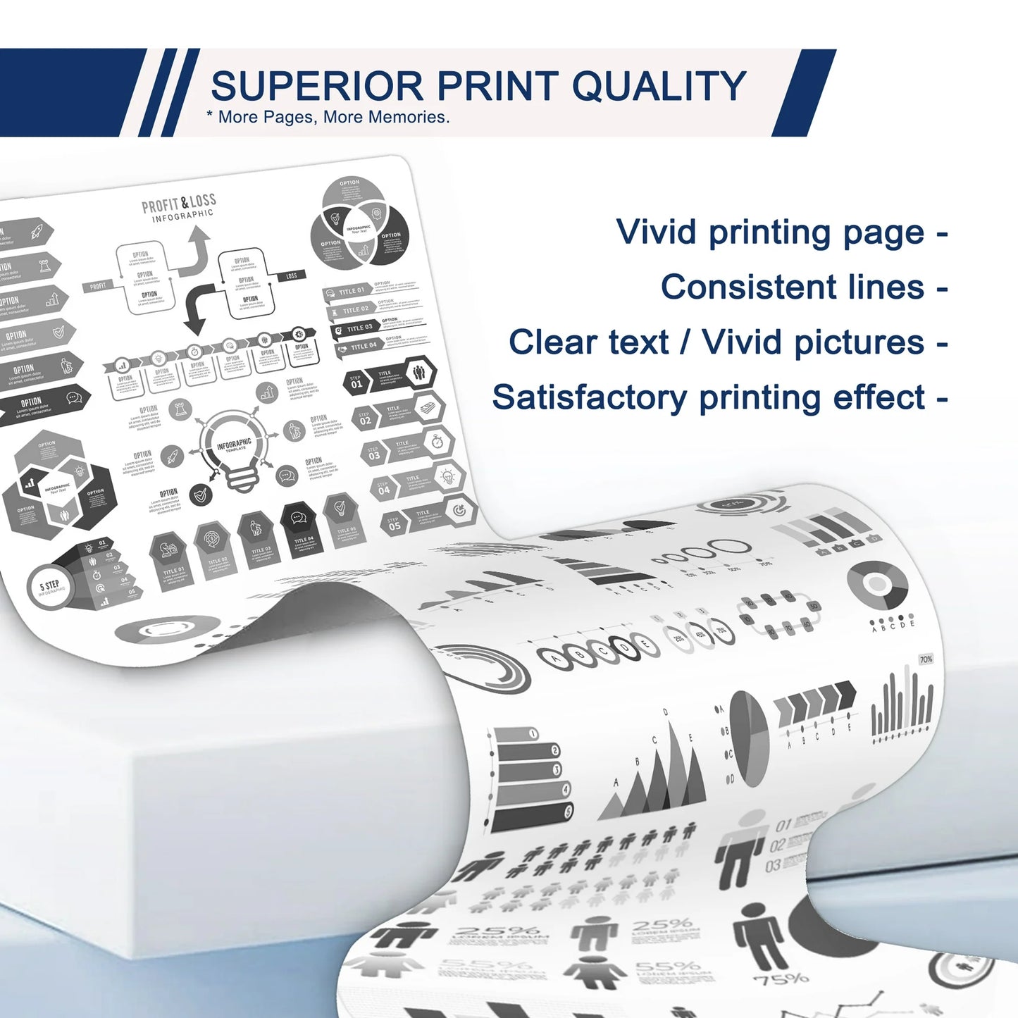 TN760 Toner Cartridge Compatible for Brother TN-760 760 Work for DCP-L2550DW MFC-L2710DW MFC-L2750DW Printer (Black, 2-Pack)